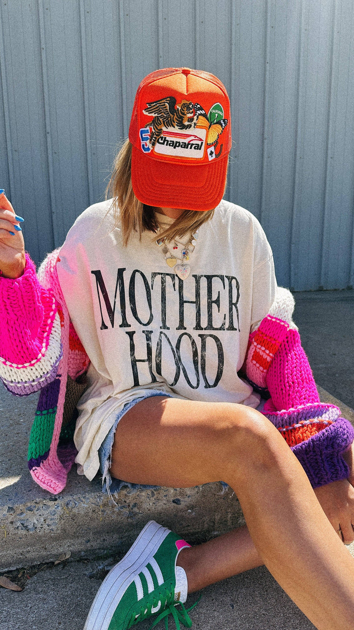 front view Ivory Motherhood Graphic Tee — Native-owned, Comfort Colors®, soft cotton T-shirt by Onyx Native