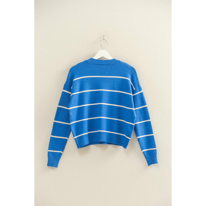 Blue Diddy stripe sweater
