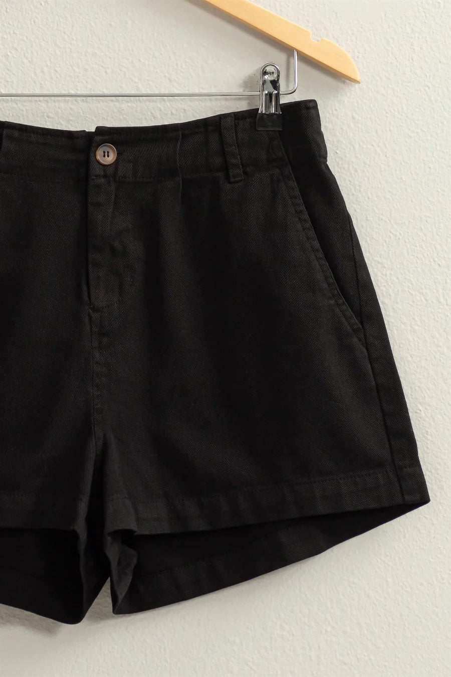H&m Shorts Black High Waisted Cotton Shorts Beth High Waisted