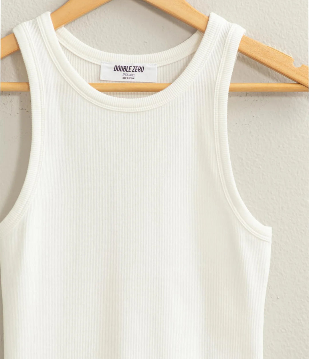 Ribbed Round Neck tank top
