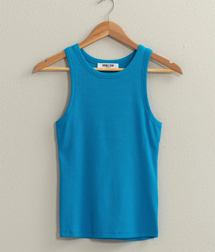 Ribbed Round Neck tank top
