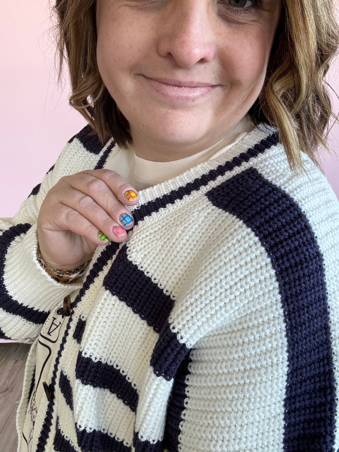 Bona Striped Cardigan
