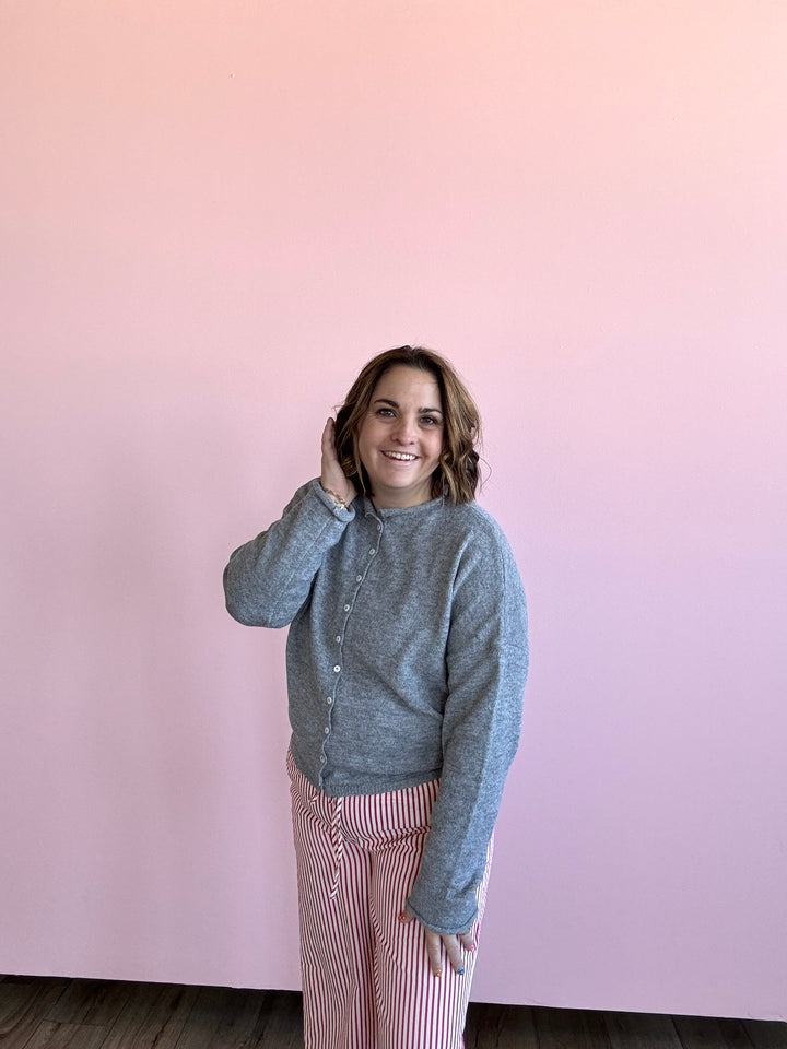 Grey Piper Cardigan