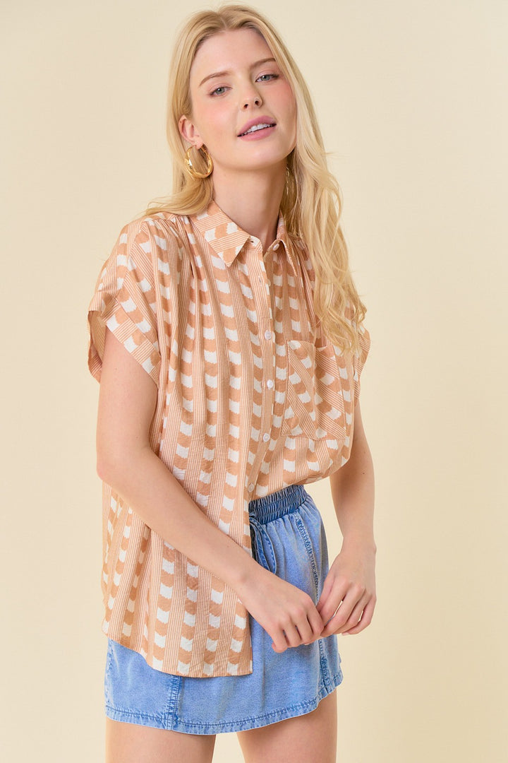 Sierra Abstract Button Down