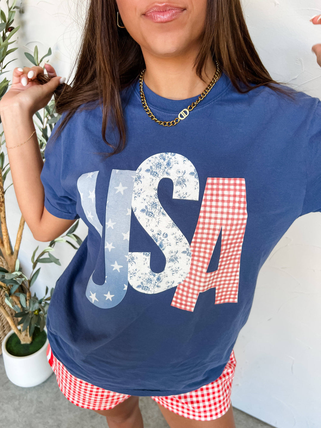 USA Picnic Tee — patriotic Comfort Colors® unisex cotton tee with screen-printed graphic, perfect for outdoor gatherings by Onyx Native