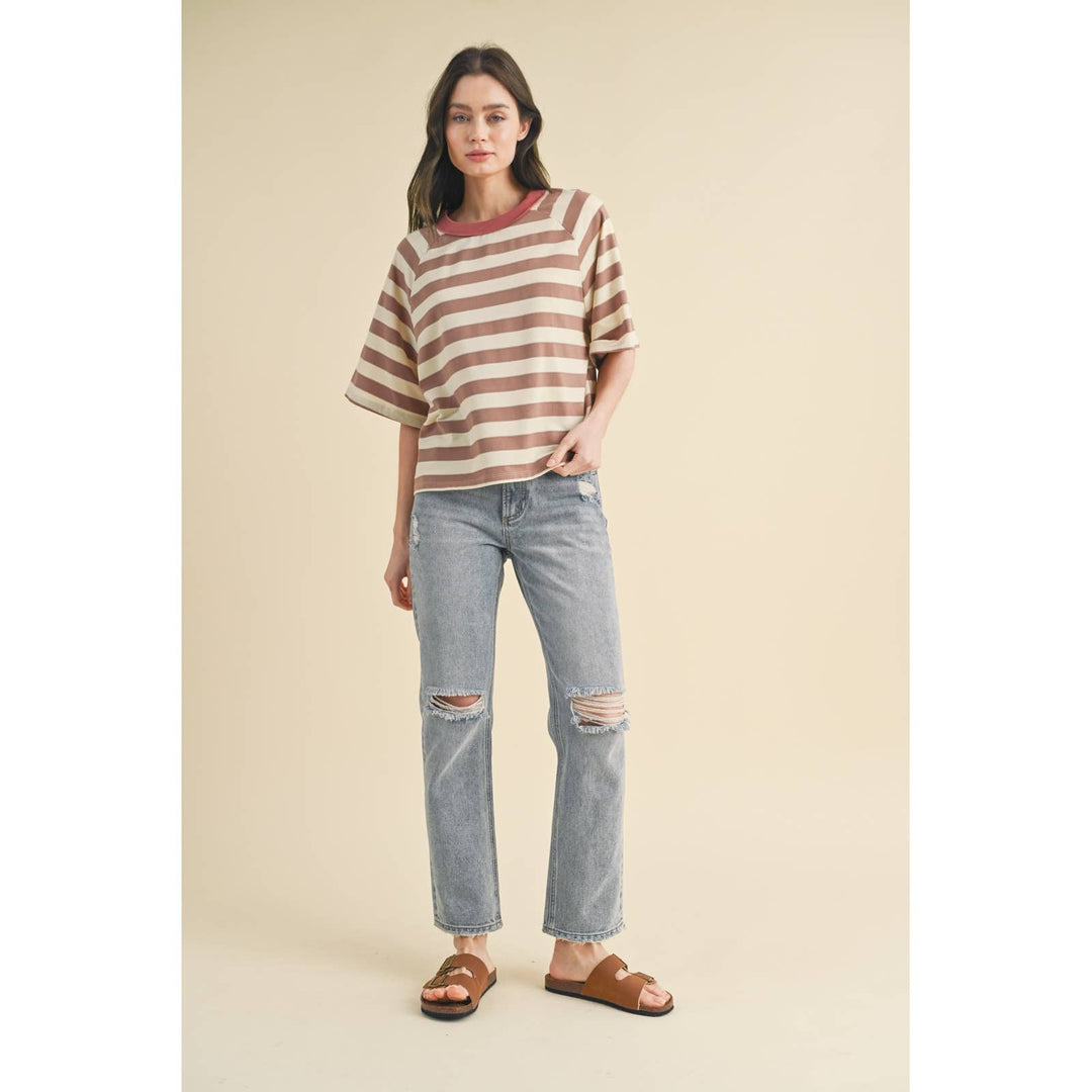 BOXY STRIPED TEE