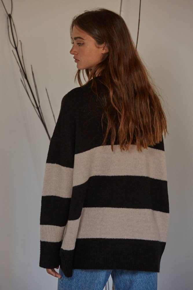 JOSETTE STRIPED PULLOVER