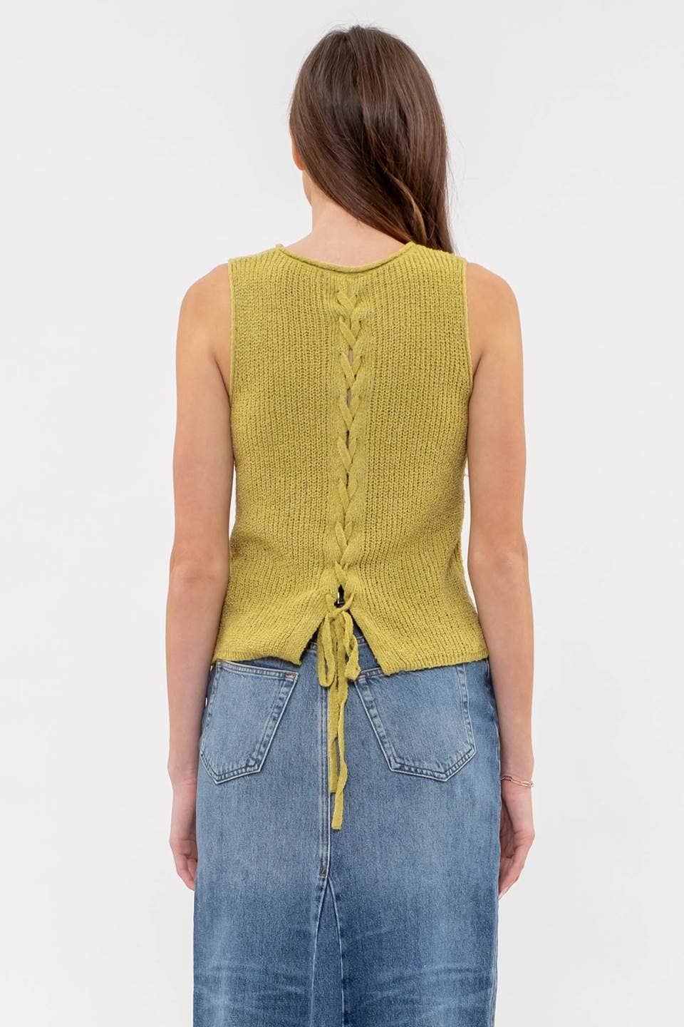 Crochet Sweater Knit Top - Ivory