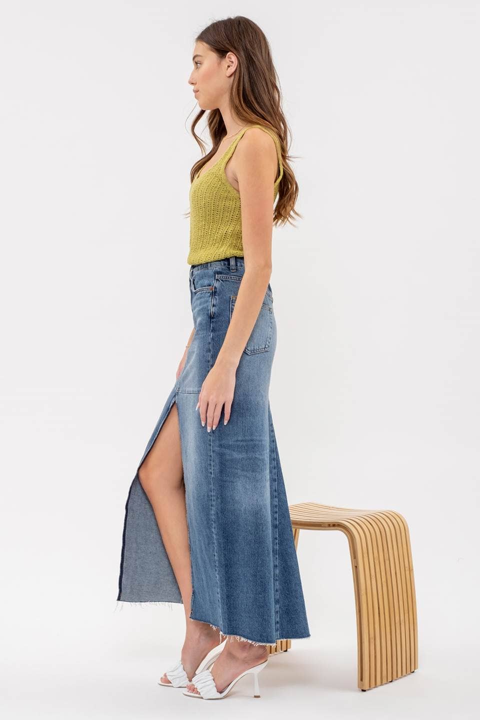 Crochet Sweater Knit Top - Ivory