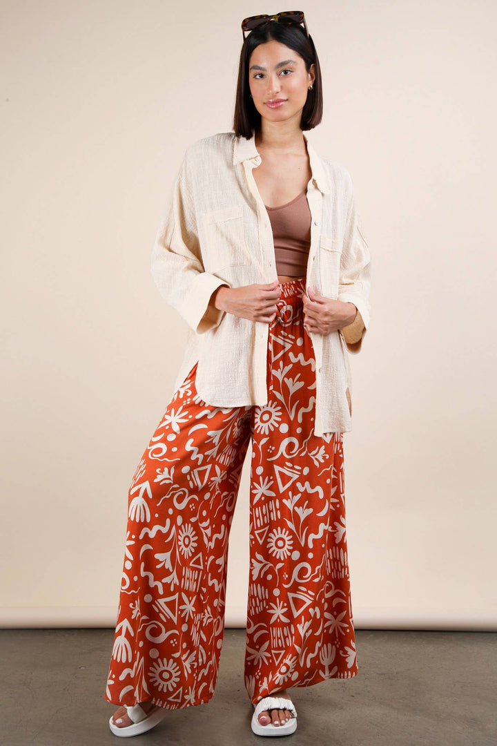 zoom out plus size gauze button down shirt white