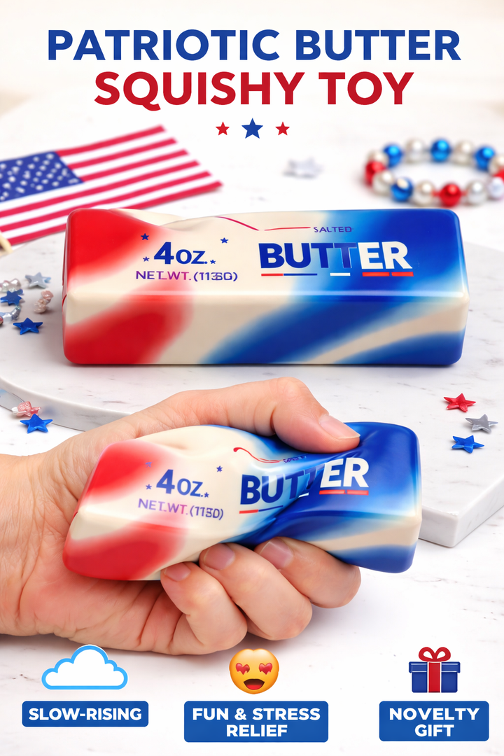 USA Patriotic color Butter Slow Rise Squishy Toy