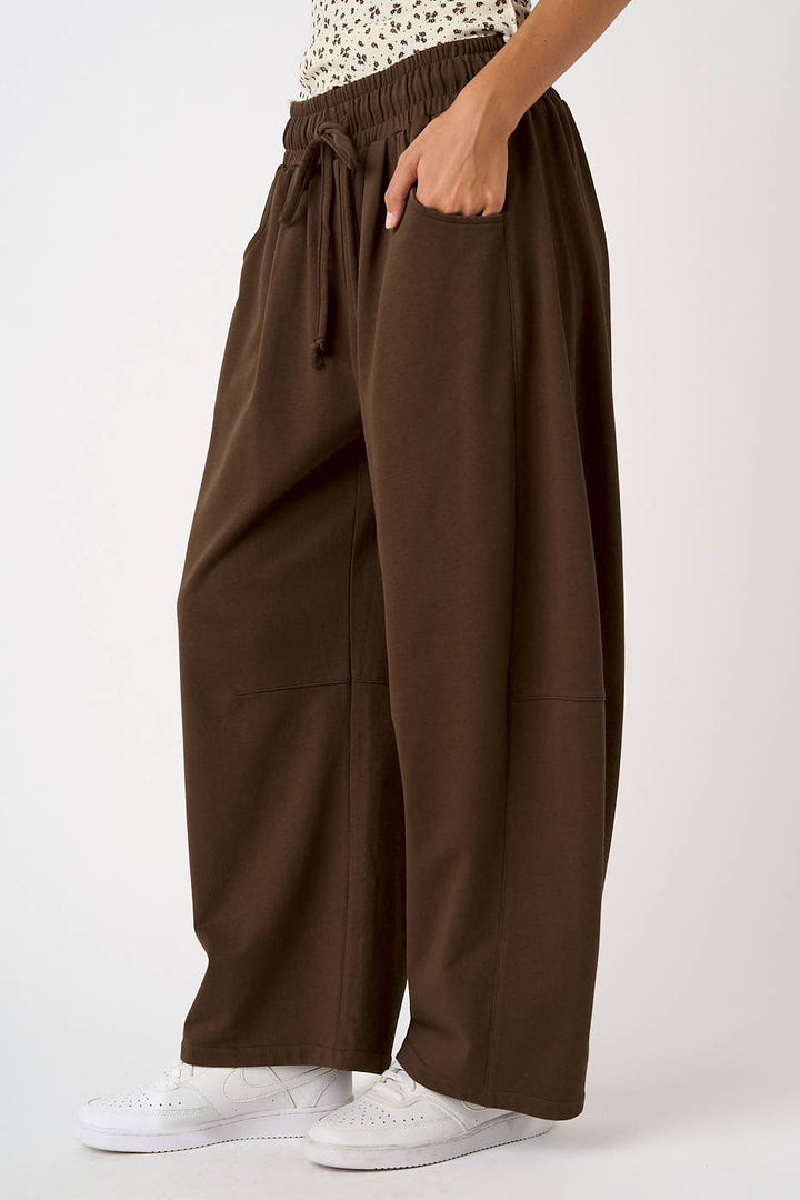 Terry Barrel Pull-on Pants|Boutique Barrel Pants