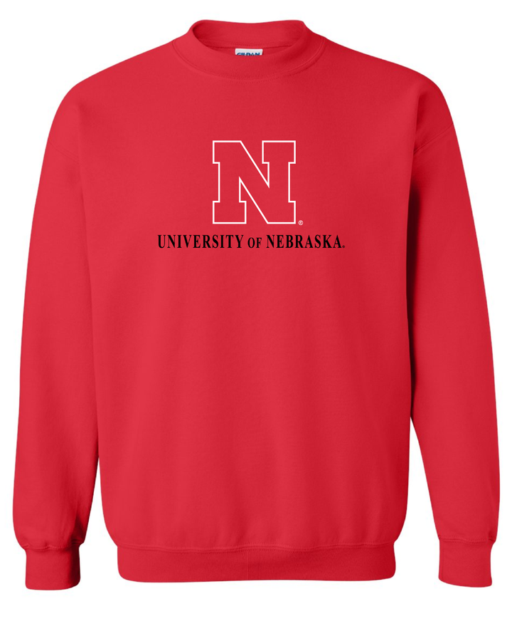 University Of Nebraska N Embroidered Crew