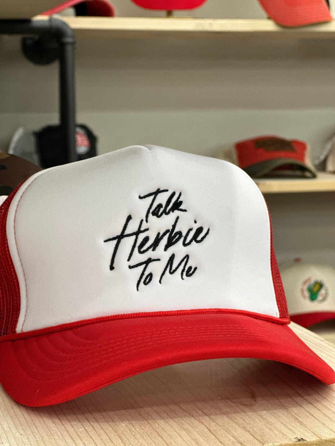 Talk Herbie To Me Foam Trucker Hat Nebraska