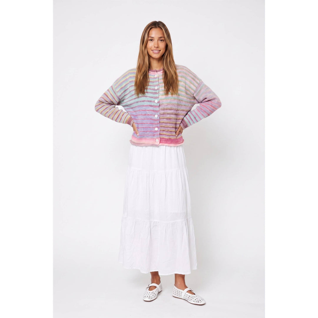 Judy Multi color button up cardigan