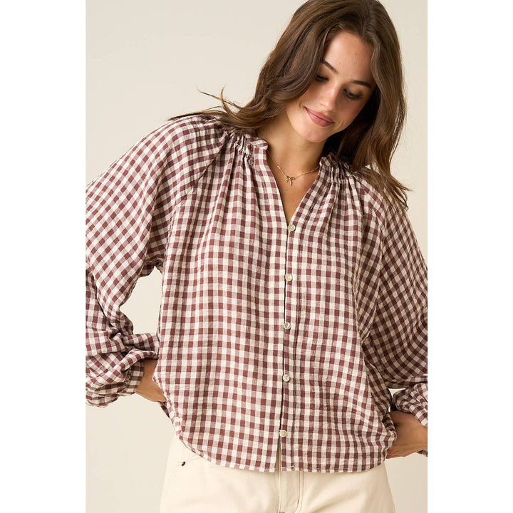 Bentley Gingham Blouse