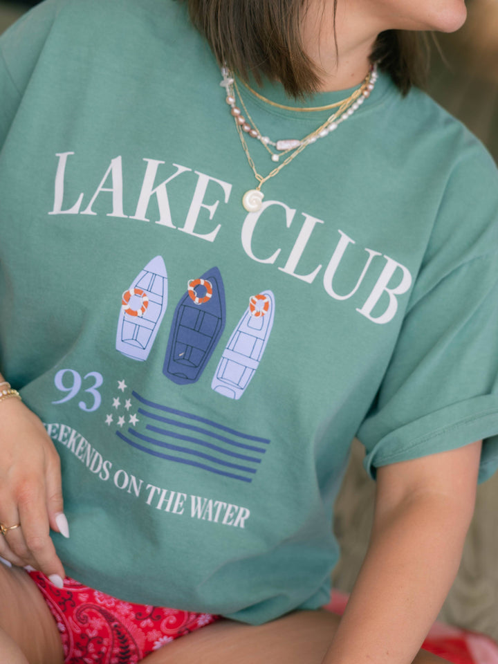 LAKE CLUB TEE X JO JOHNSON OVERBY: L