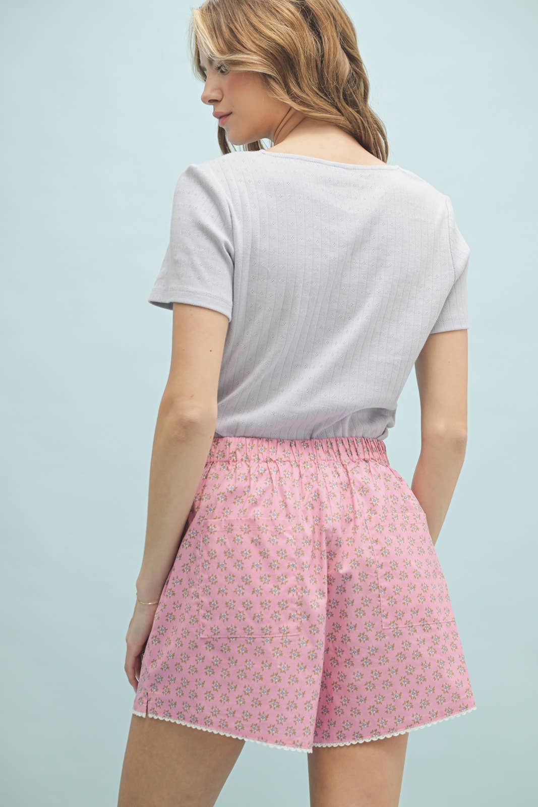 Pink Floral Boxer short