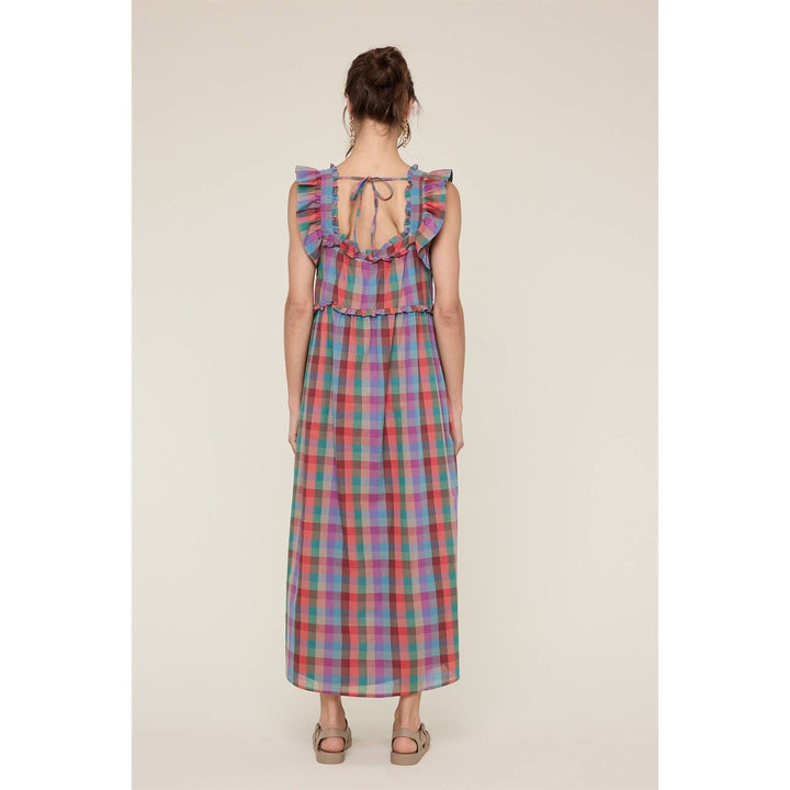 Marth Plaid Maxi dress