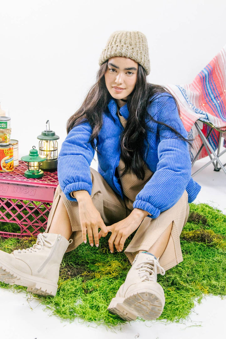 CORDUROY PUFFER JACKET
