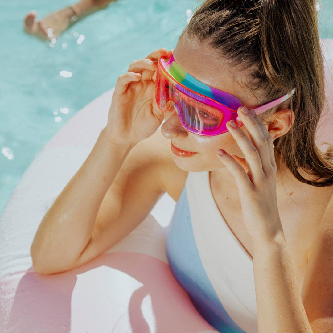 Hologlow Swim Goggles – Pixel Pink, fits ages 8 years to adult