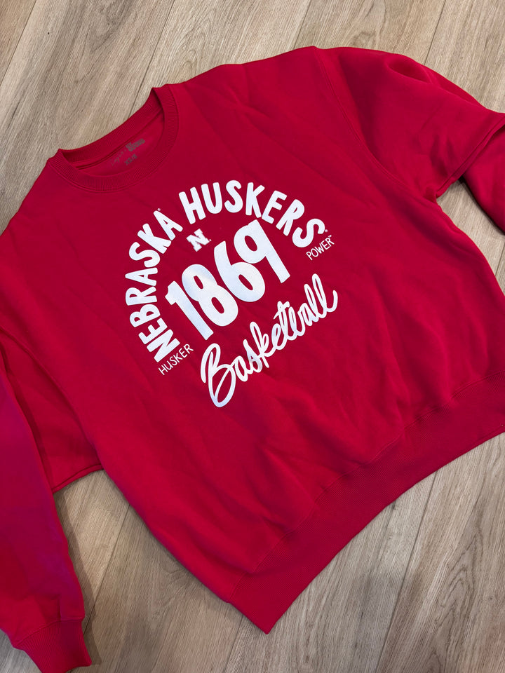 Nebraska Huskers Trademark Basketball Sweatshirt