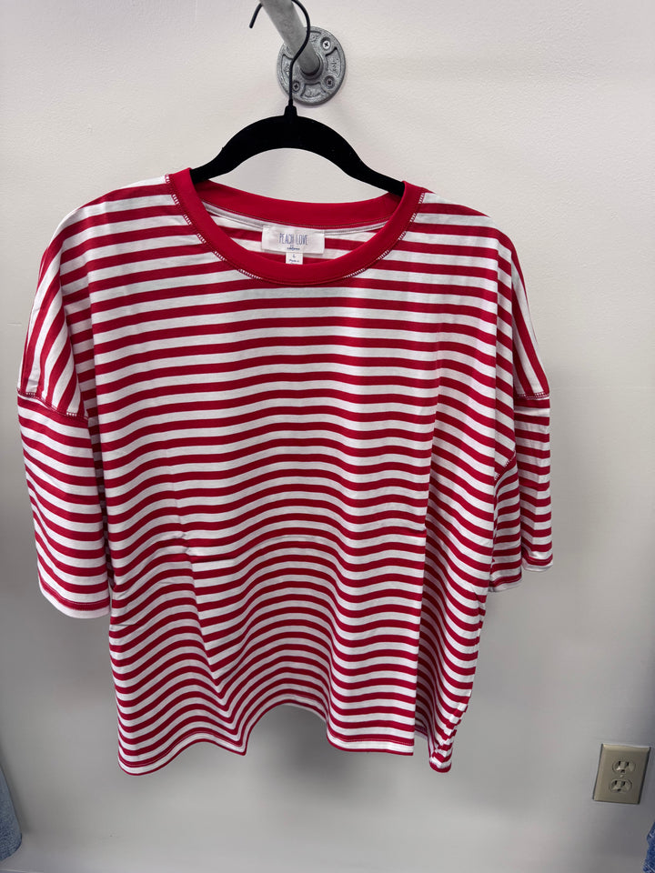 Relaxed striped tee