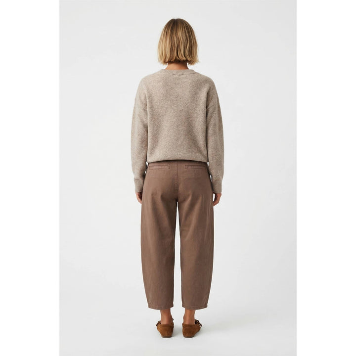Buffalo motif pullover sweater