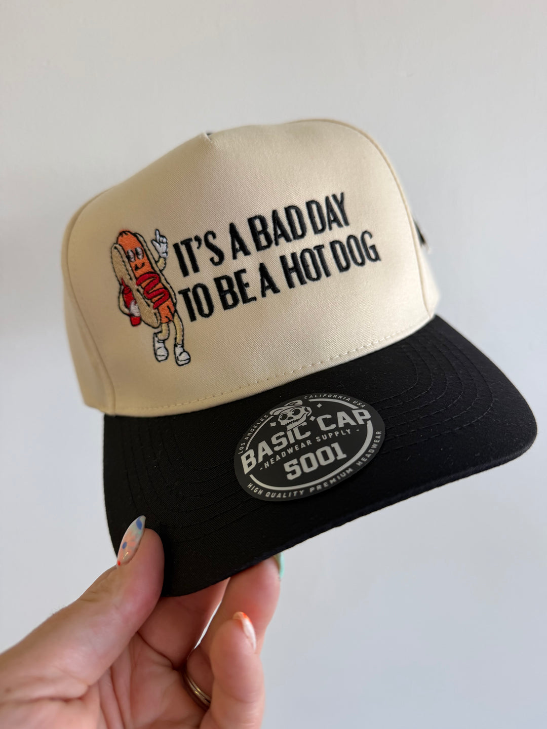 Hot Dog 4th of July Trucker Hat: Ketchup