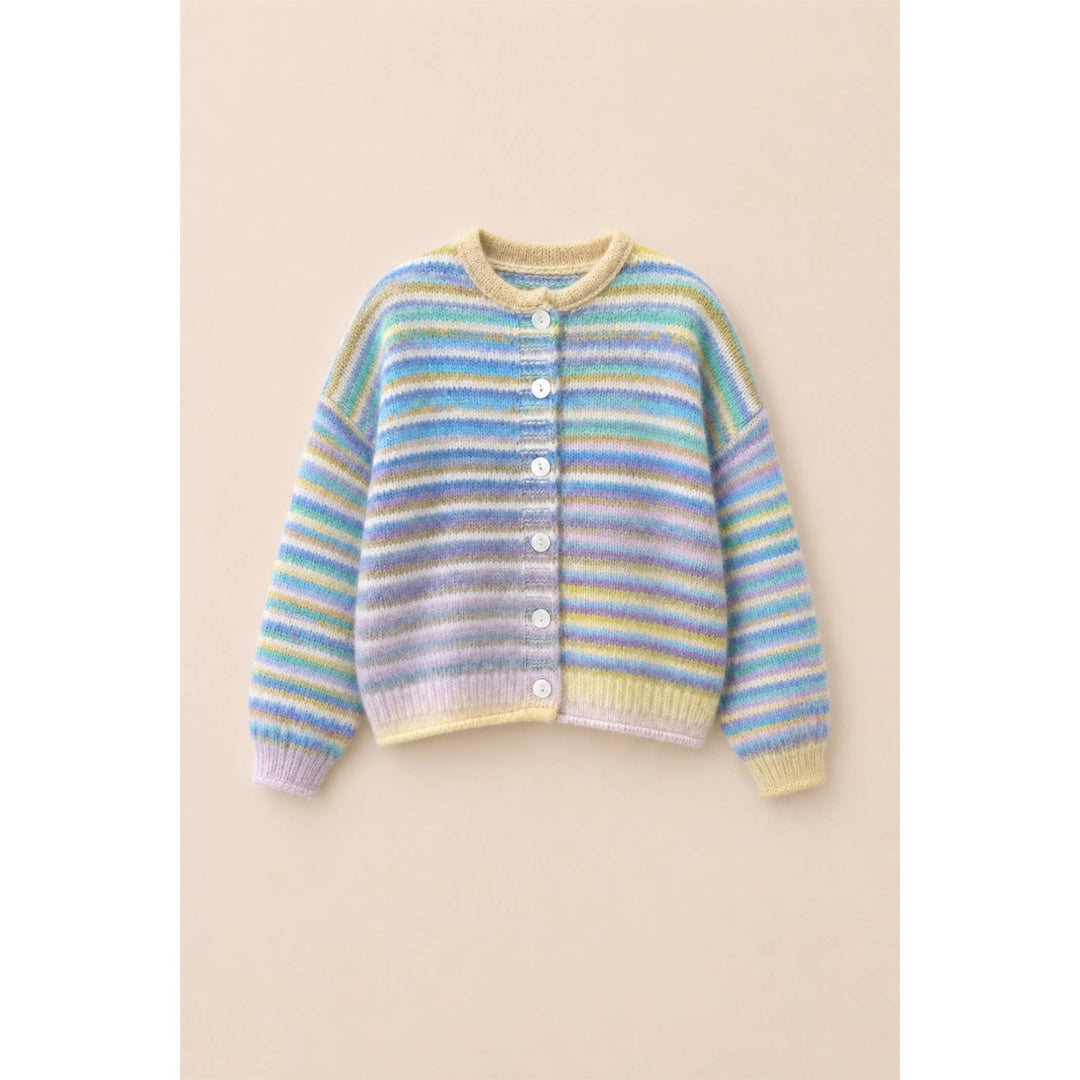 Judy Multi color button up cardigan