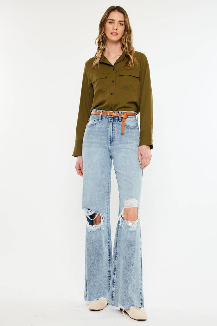 OPEN PACK ULTRA HIGH RISE WIDE LEG JEANS