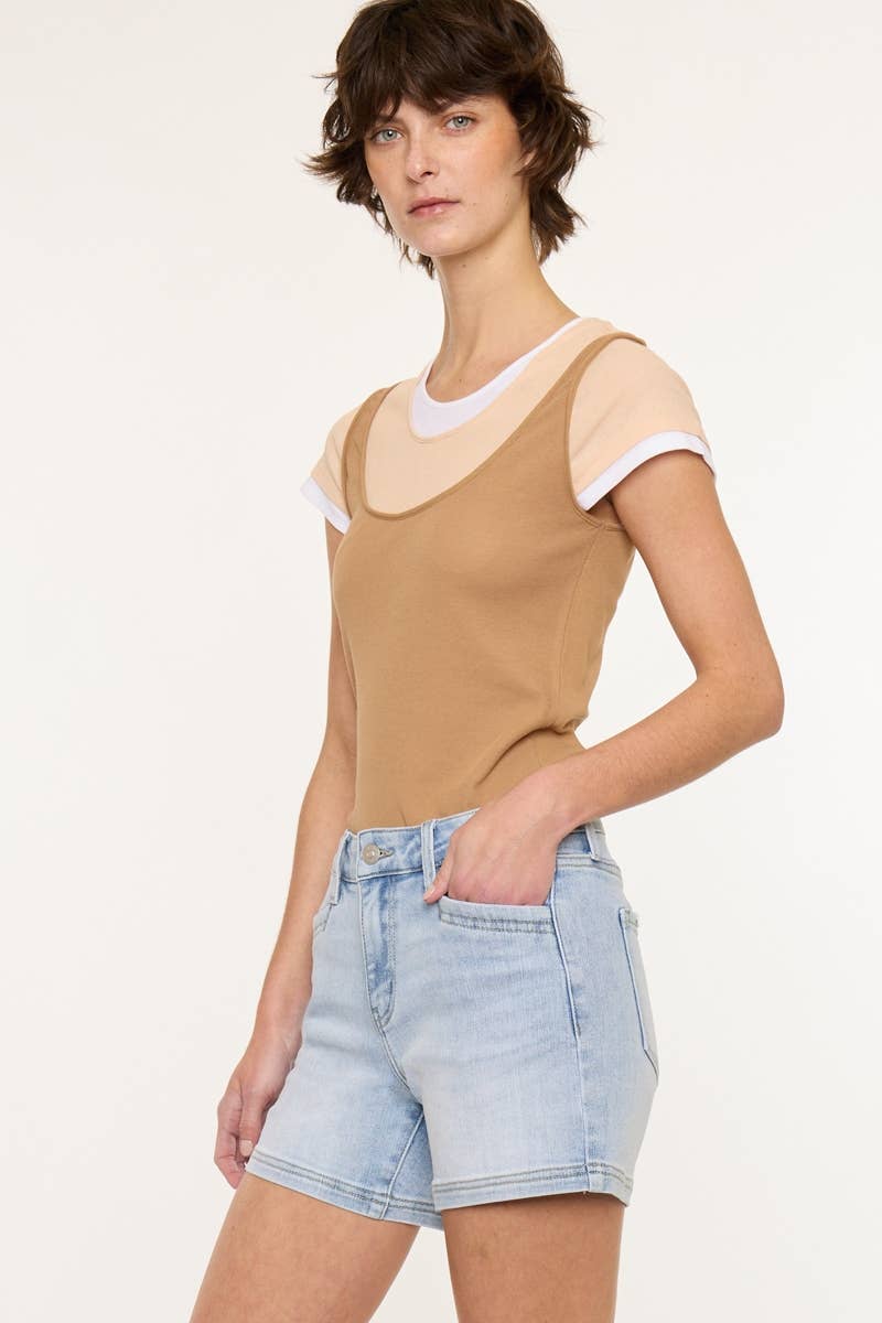 Cosmic mid rise denim short
