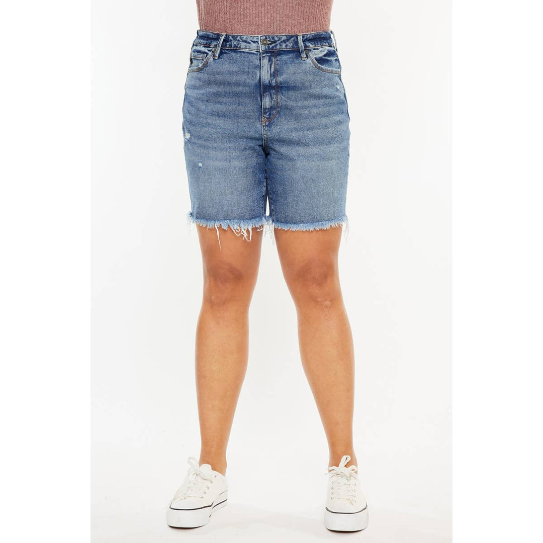 Sara Bermuda Denim Short-Plus
