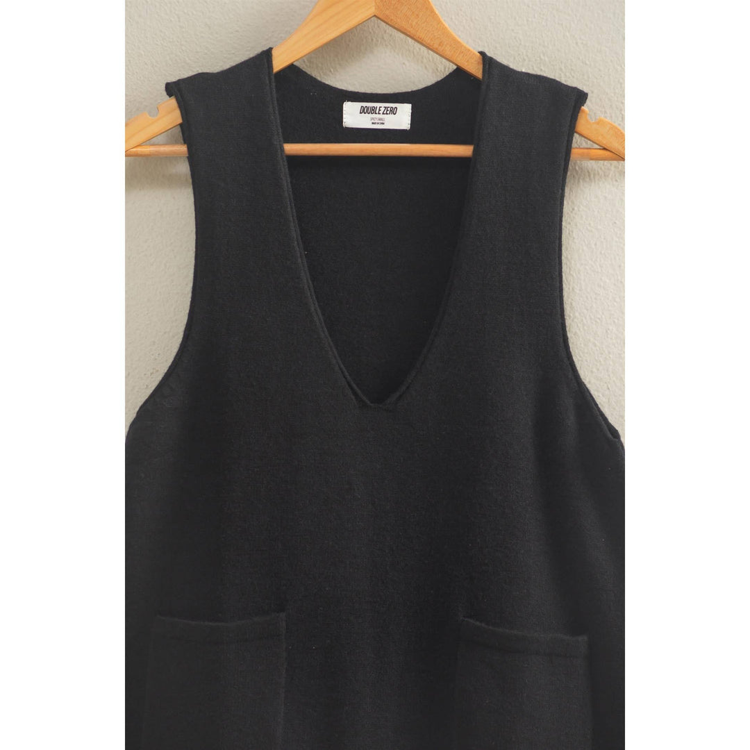 Onyx sleeveless Knit Mini Dress