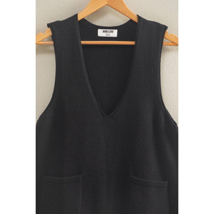 Onyx sleeveless Knit Mini Dress
