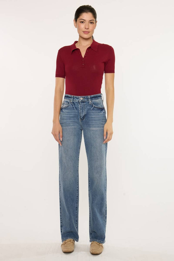 KanCan High Rise True Straight