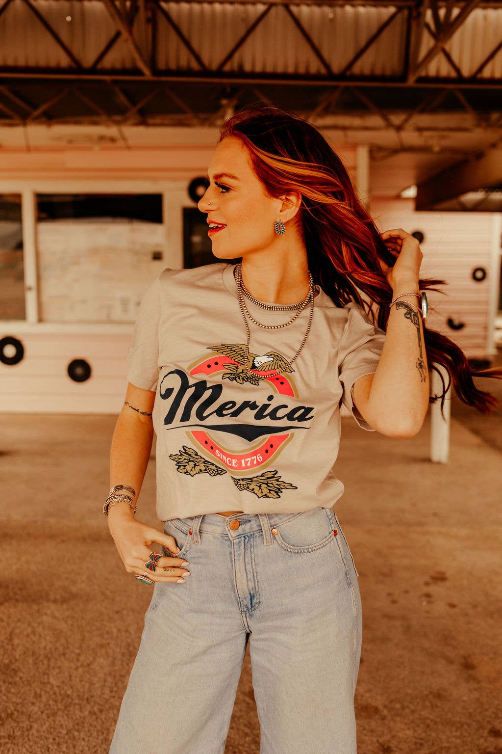 'Merica USA 4th of July Beer tee