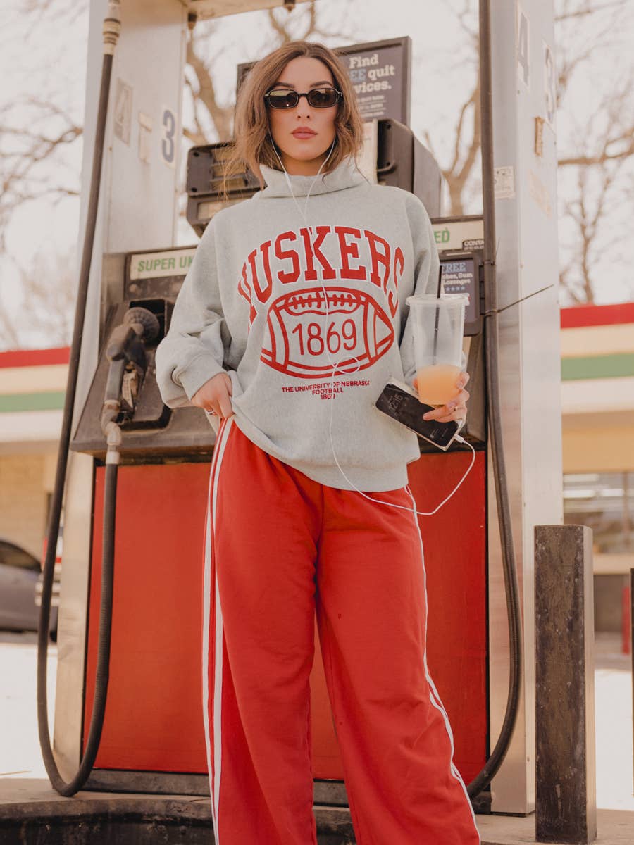 Huskers Roll Neck Sweatshirt