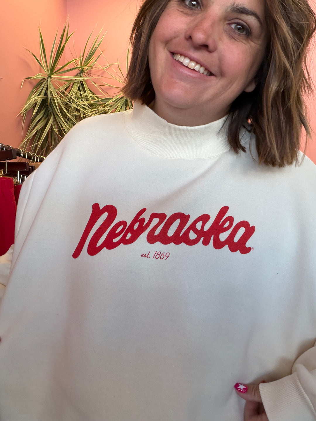 Nebraska est. 1869 Mock Neck