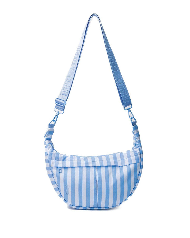Harbor Stripe Crescent Bag|Brixley