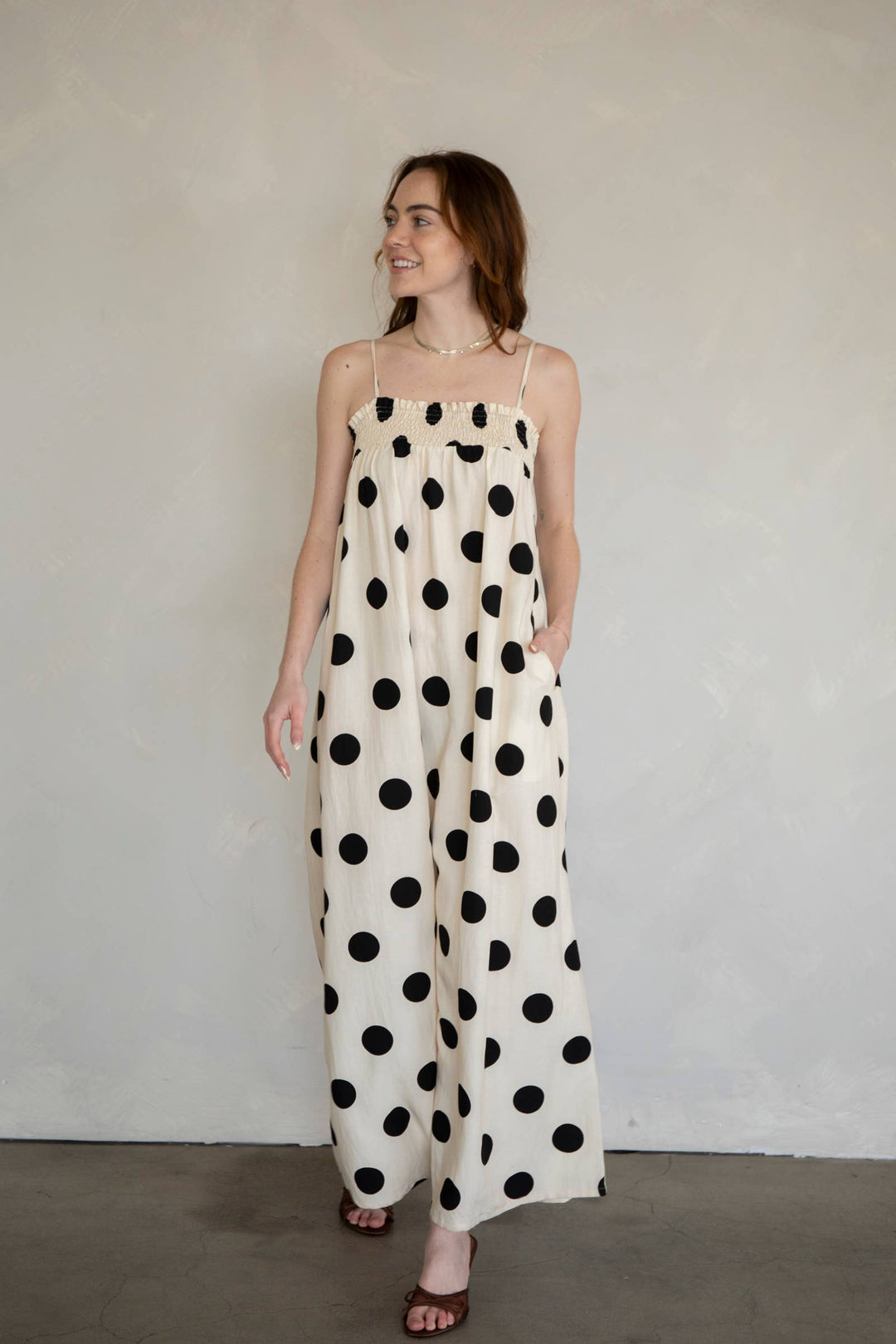 Sandy Polka Dot Maxi Dress