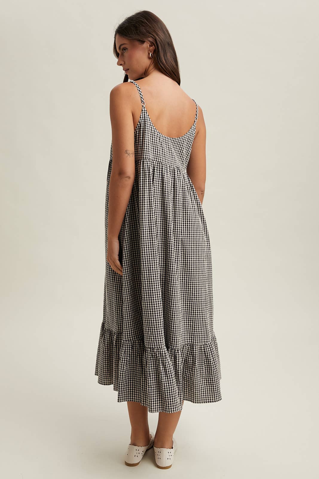 Ginger Gingham Midi Dress