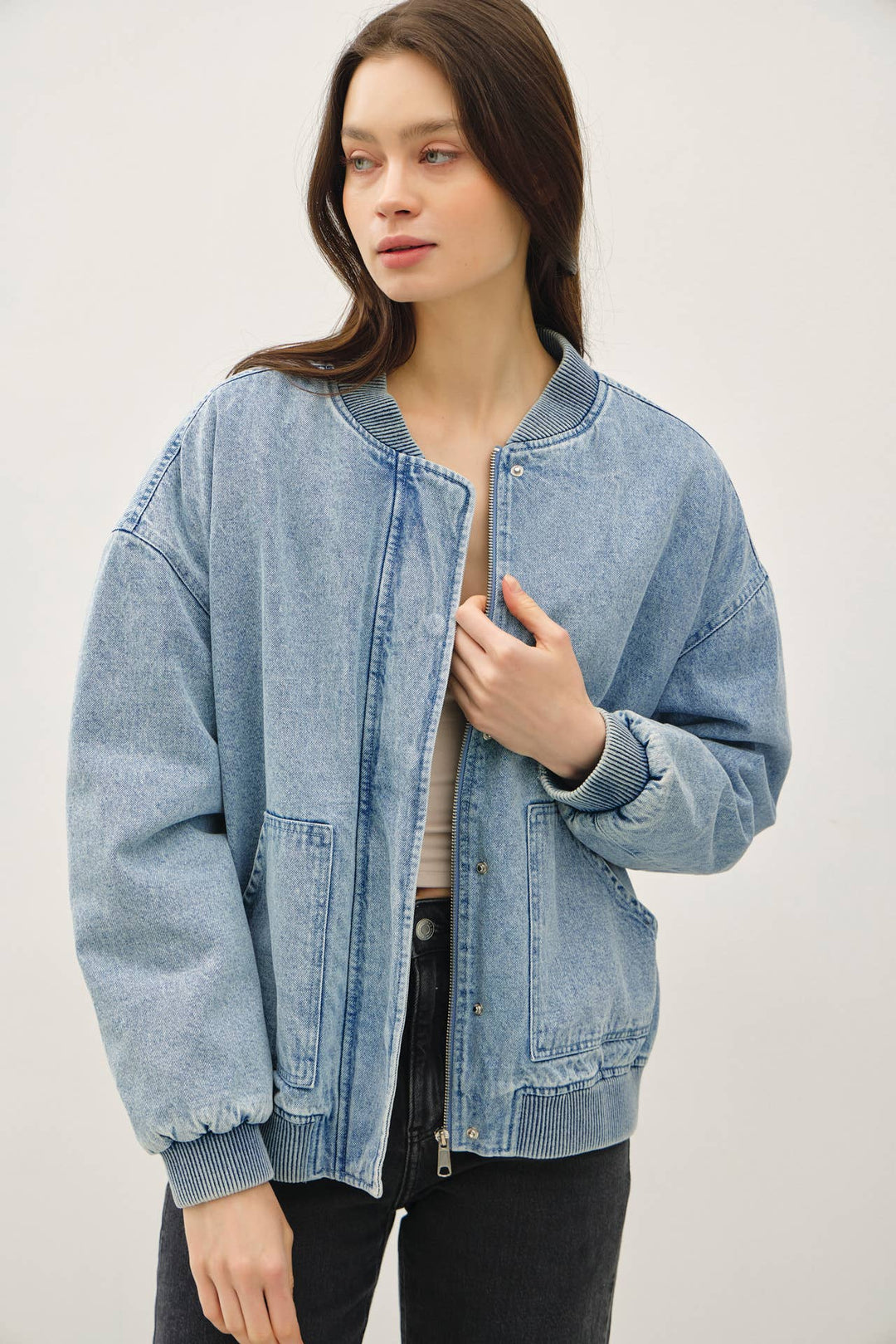 London denim feel bomber