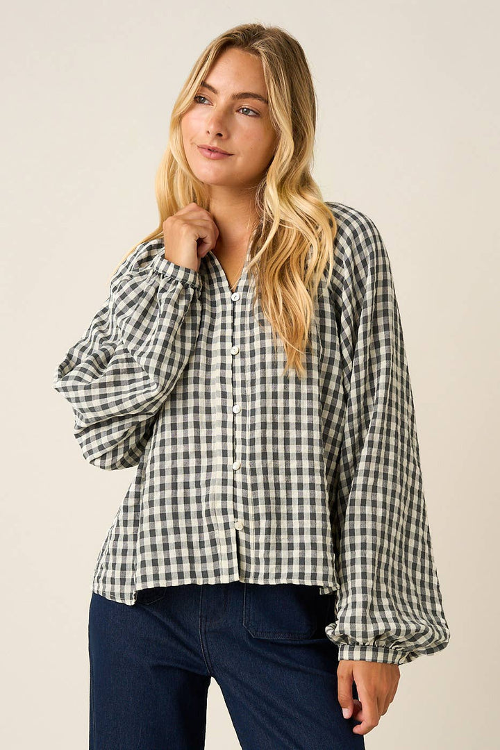 Bentley Gingham Blouse