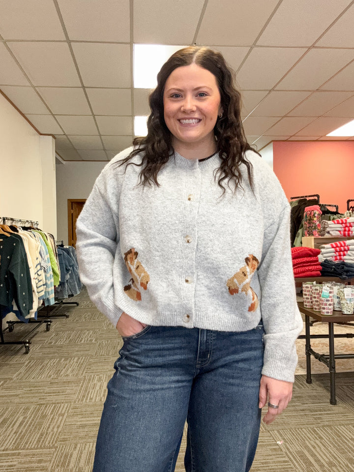 Western Horse Button Cardigan