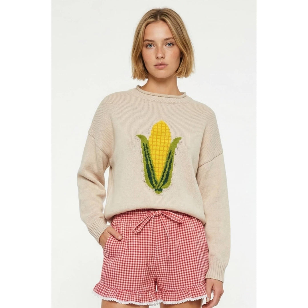 Corn pullover sweater