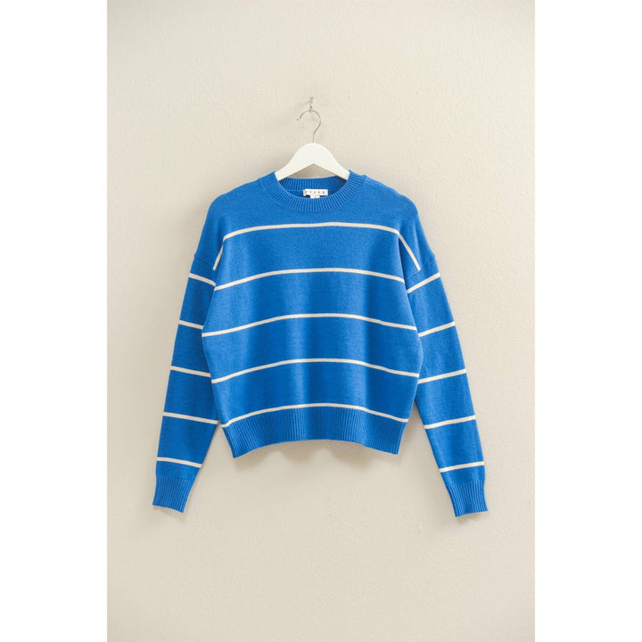 Blue Diddy stripe sweater