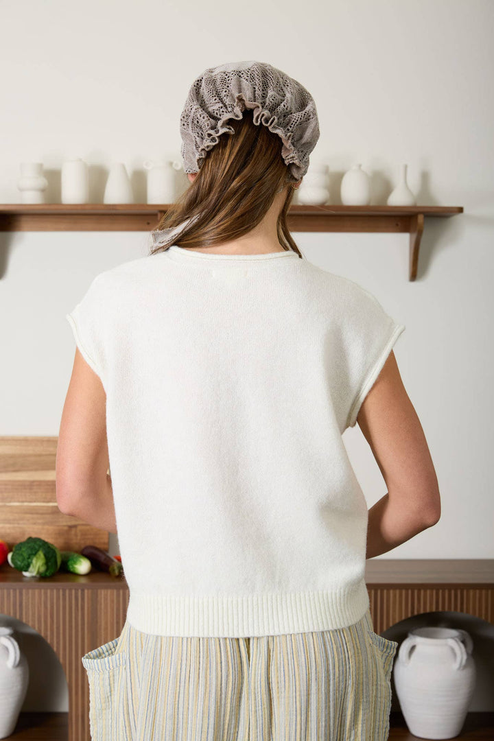 Caroline Raw Hem Sweater vest