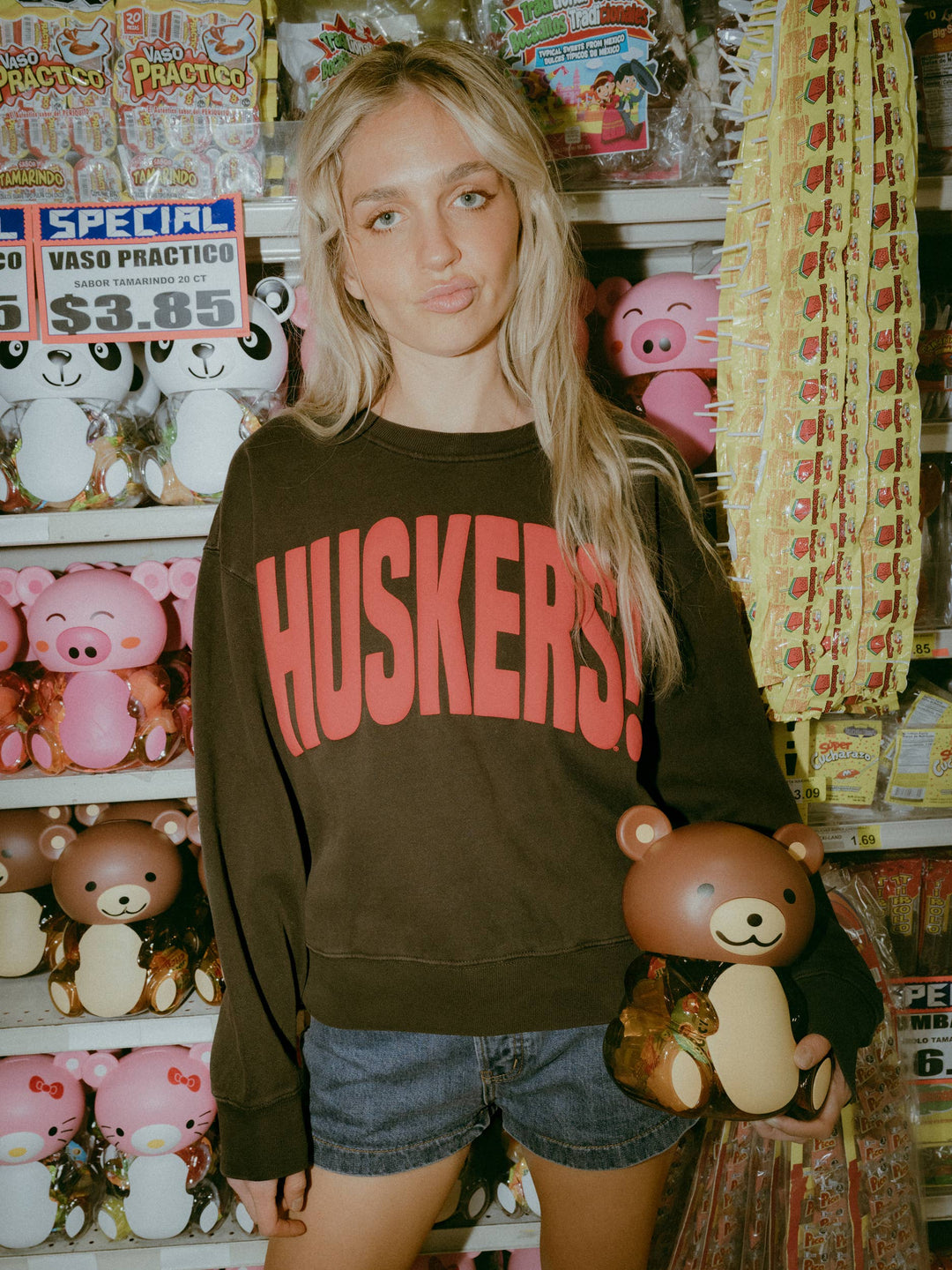 Nebraska Huskers Mono Puff Ink Smoke Hi-Dive Sweatshirt