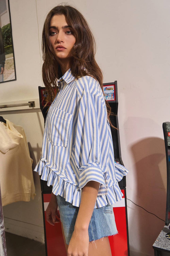 Bluebell Ruffled top
